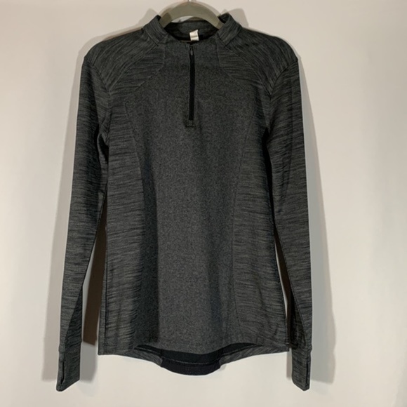Under Armour Grey Quarter Zip Sweater Top - Picture 1 of 9